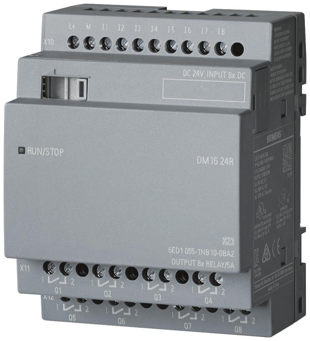 Siemens 6ED10551NB100BA2 LOGO! DM16 24R Erw.-Mod. 4TE 8DE/8DA LOGO!8