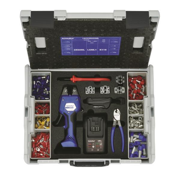 4012078846073 - Klauke Elektromechanische LBOXXEK50ML Crimpzange 014-50qmm in L-BOXX