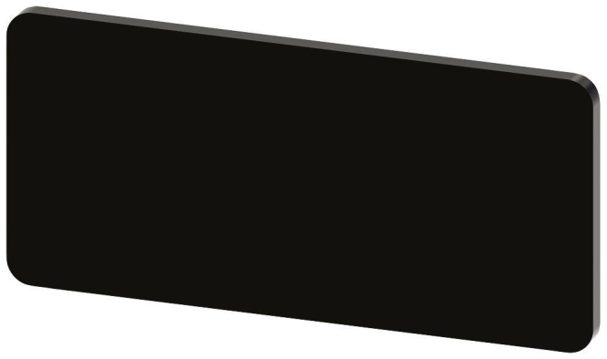 Siemens 3SU19000AC160AA0 Bezeichnungs- schild 12,5x27mm sw o.Aufschrift (Inhalt 10 Stück) Ind-Schaltgeraete