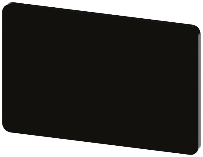 Siemens 3SU19000AD160AA0 Bezeichnungs- schild 17,5x27mm sw o.Aufschrift (Inhalt 10 Stück) Ind-Schaltgeraete