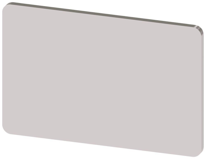 Siemens 3SU19000AD810AA0 Bezeichnungs- schild 17,5x27mm silber o.Aufschrift (Inhalt 10 Stück)