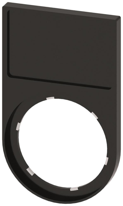 Siemens 3SU19000AH100AA0 Schildträger flach abgerdet sw f.Schild 17,5x27 (Inhalt 10 Stück) Ind-Schaltgeraete