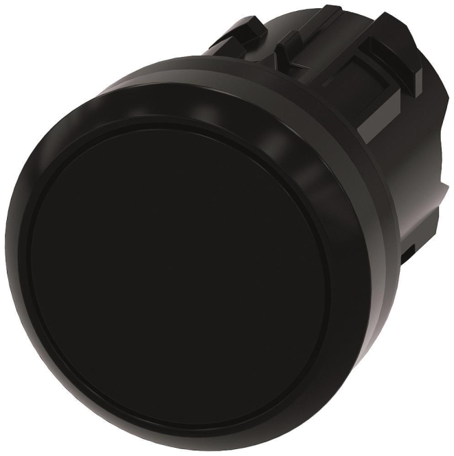 Siemens 3SU10000AB100AA0 Drucktaster 22mm rund schwarz Druckknopf Ind-Schaltgeraete
