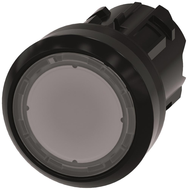 Siemens 3SU10010AB700AA0 Drucktaster beleuchtet 22mm rund klar Druckknopf Ind-Schaltgeraete
