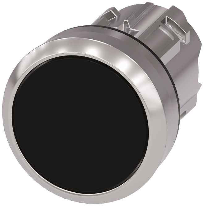 Siemens 3SU10500AB100AA0 Drucktaster 22mm rund schwarz Druckknopf Ind-Schaltgeraete
