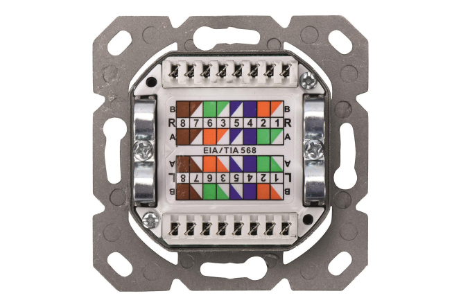 ASSM CAT 6 Klasse E Datendose DN-9006-N Aufputz geschirmt rw Netzw.Telekomm