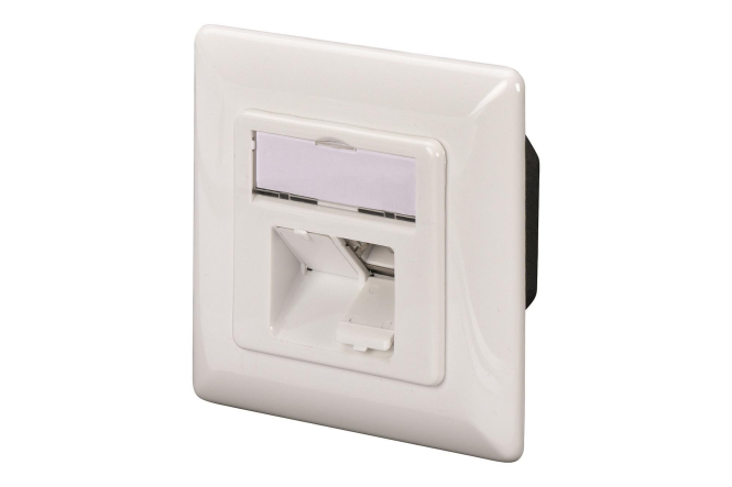ASSM CAT 6A Klasse EA LSA DN-9007-S-1 2xRJ45 Datendose designf. AP rw vertikal Netzw.Telekomm