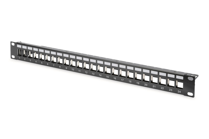Assmann Modulares Patch Panel DN-91411 leer 24-Port 1HE RAL 9005 Assmann Modulares Patch Panel DN-91411 leer 24-Port 1HE RAL 9005