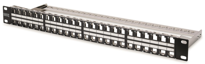 ASSM Modular Patchpanel 48 Port DN-91424 48Port leer Keystone 1HE - 4405275