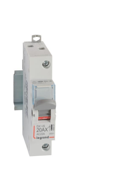 Legrand 406401 DX3 Lasttrennschalter 1p 20A 250VAC Kategorie AC-22A - 4407020