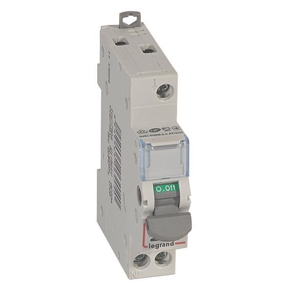 Legrand 406404 DX3 Lasttrennschalter 1p 20A 250VAC beleuchtet AC-22A - 4407022