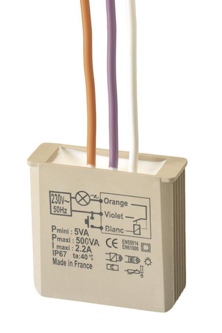 Grothe Dimmer UP Ansteuerung via MTV500E Taster 3-500W 230V 110mmx 1m - 4408049