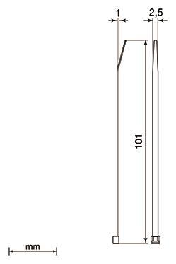 Unex Kabelbinder 2,5x101mm 2221DT azurblau detektierbar U62X (Inhalt 200 Stück) Befestigungsmaterial