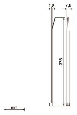 Unex Detektierbare Kabelbinder 2273DT 7,6x376mm azurblau U62X (Inhalt 1000 Stück) Befestigungsmaterial