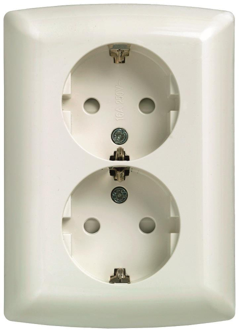 Siemens 5UB22113 DELTA Schuko- Doppelsteckdose 10/16A 250V
