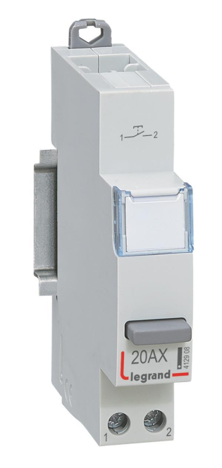 Legrand 412908 CX3 Taster 20A 1S 230VAC AC-12 1TE - 4533870