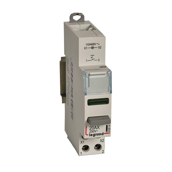 Legrand 412914 CX3 Druckschalter 20A 1S+LED grün 110/400VAC/DC AC-12 - 4533875
