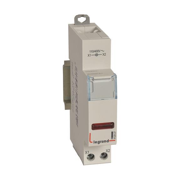 Legrand 412927 CX3 Meldeleuchte LED 1-fach rot 110/400VAC 1TE - 4533878