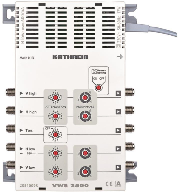 KATH Multischalter- VWS 2500 Verteilnetzverstärker,5 Verstärker - 4567724