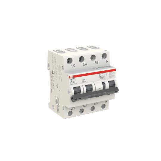ABB FI/LS-Schalter DS203NCA-C32/0,03 DS203NCA-C32/0,03 6kA, 3P+N, Typ A, C