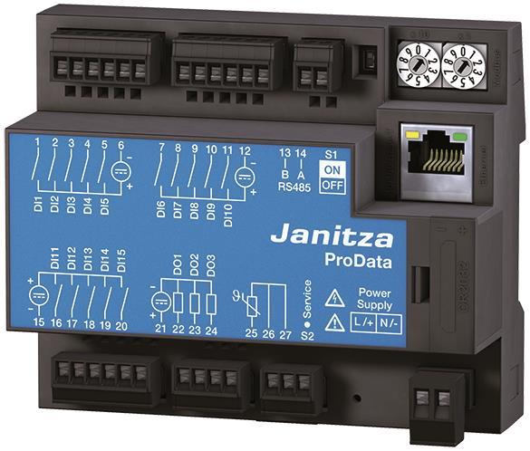 Janitza Datenlogger PRODATA2 20V-250V UL u.Ethernet-Modbus-Gateway 5224011