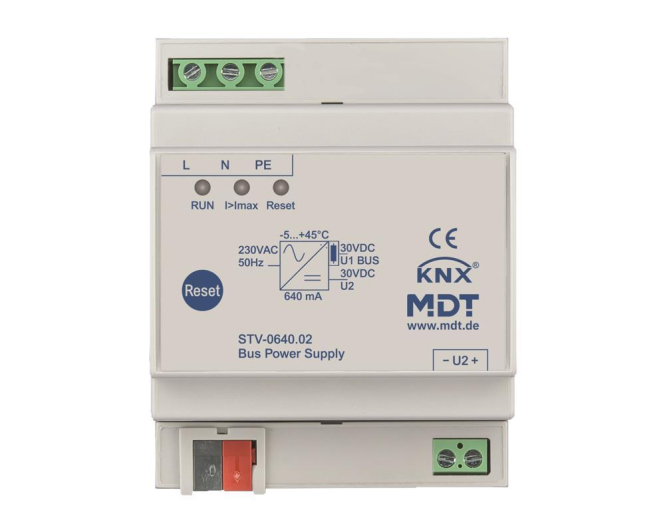 MDT STV-0640.02 Busspannungsversorgung 4TE REG 640mA - 4856696