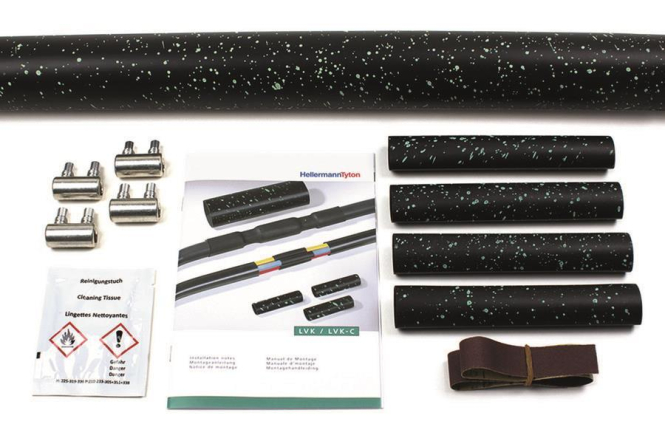 4031026548357 - 380-04015 LVK-C-5x6-25 PO-X BK Warmschrumpf-Verbindungsgarnitur mit Schraubverbindern Kabel-Ø-Bereich 16 - 55 mm Inhalt 1 St