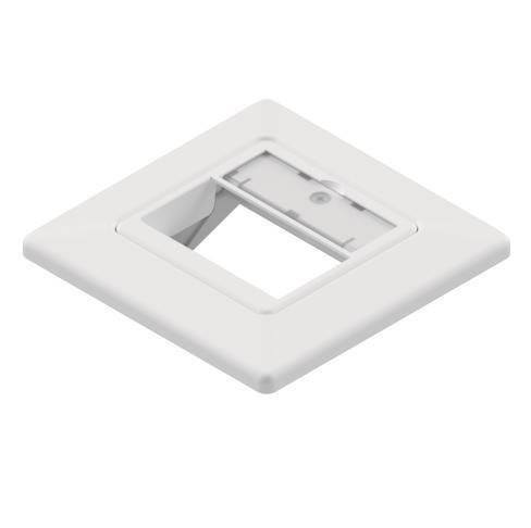 EasyLan Modulaufnahme SL leer mit Zentralplatte+Rahmen 3fach RAL9010 - 4954569