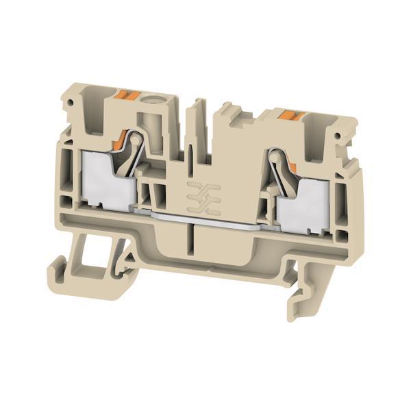 Weidmüller A2C 4 Durchgangsklemme beige 2Anschlüsse 4,0qmm 32A 2051180000 (Inhalt 100 Stück)
