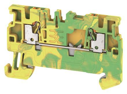 4050118359862 - Weidmüller A2C 15 PE Schutzleiterklemme grün-gelb 2Anschlüsse 15qmm 1552680000 (Inhalt 50 Stück)