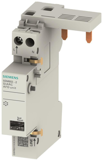 SIEM Brandschutzschalter-Block 5SM6021-2 1-16A 230V für LS und FI/LS-Schalter 1+N Zählerschr./Verteilg