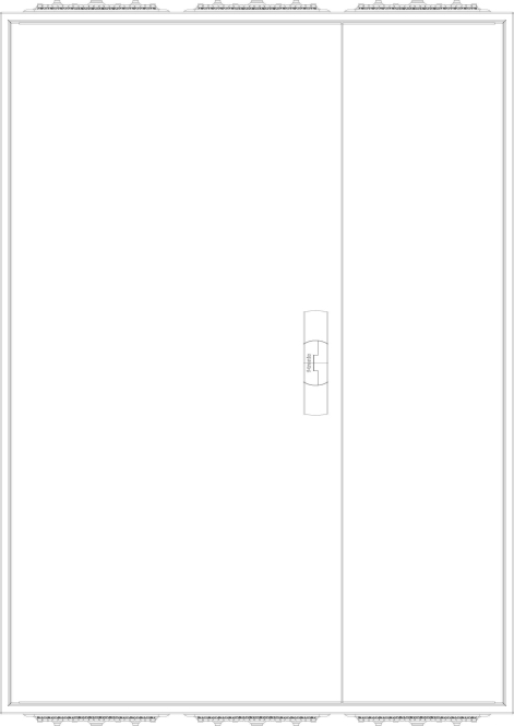f-tronic Leergehäuse H1100xB800mm ZA113 IP31 7120508