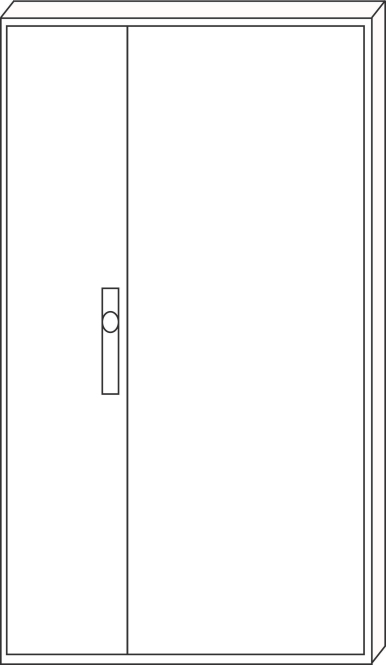 f-tronic ZA143 Leergehäuse H 1400, ZA143 B 800mm IP31 7120518