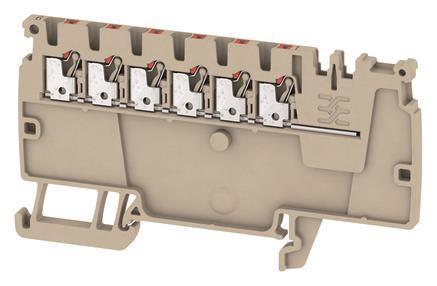 Weidmüller AAP11 1.5 LI RD Verteiler- Reihenklemmen PUSH IN 1,5qmm 1988160000 (Inhalt 50 Stück)