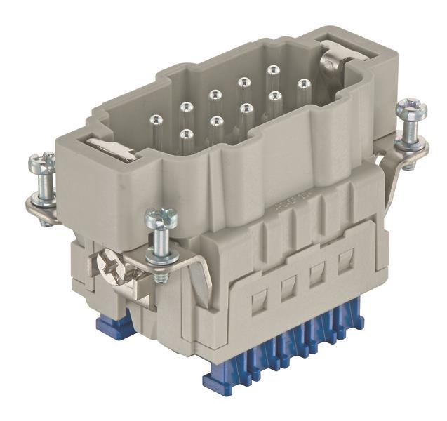 Harting Han 10ES Press-M 09330102648 Stift 10pol Käfigzugfeder