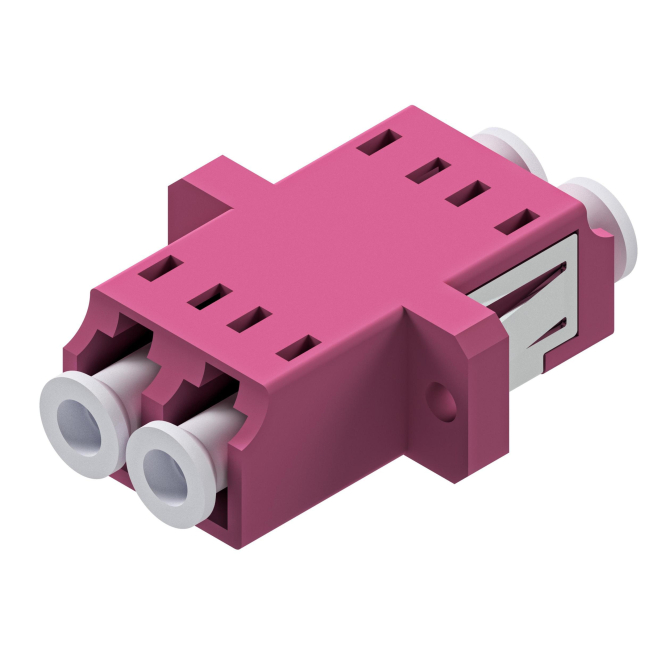 ZVK EasyLan LWL Zubehör SLVZAM22DPEV Kupplung Premium LCD OM4 erikaviolett