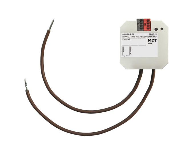 MDT AKK-01UP.03 Schaltaktor 1fach UP 16A 70my 10EVG 230VAC Kompakt - 5150333