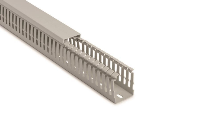 Hellermann HTWD-HF-25x40-PC/ABS-GY Verdrahtungskanal hfr grau 183-22540 (Inhalt 2 Stück)