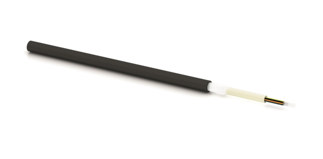 LWL U-DQ(ZN)BH 1x24 E9/125 OS2 G657.A1 LWL-Universalkabel 1,5 kN sw 1030-1532 (Inhalt 1 Stück)