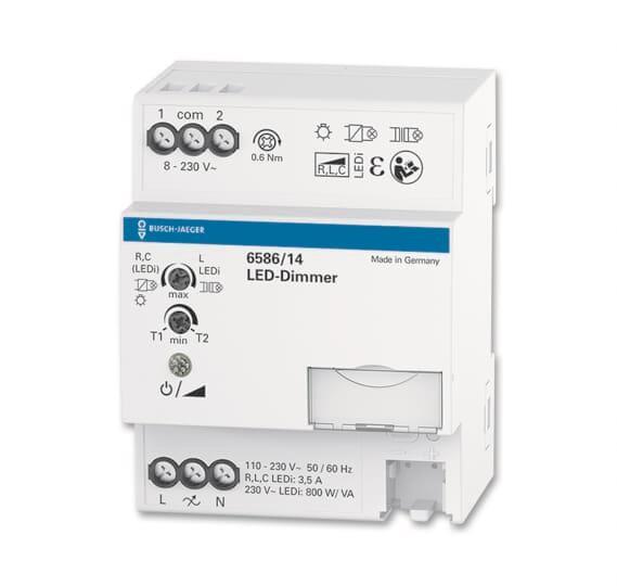 BJ Busch-Dimmer grau 6586/14 Busch-Dimmer Dimmer REG konventionell - 5370304