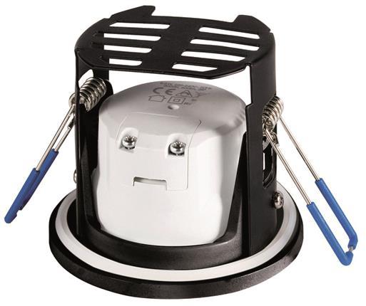 SLV Einbaustrahler KAMUELA F90 1001015 7W 400lm 3000K dimmbar IP65 DA70 schwarz