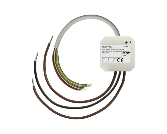 MDT JAL-B1UP.02 Jalousieaktor 1fach UP 6A 230VAC m.4potentialfreien - 5514662