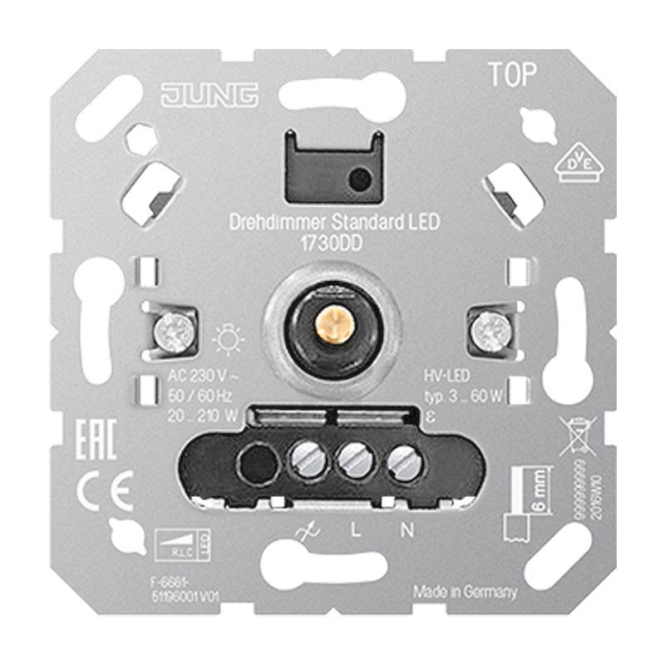 4011377166974 - Jung LED Dimmer Dreh-Ausschalter 20 - 420 Watt 1730DD 4011377166974 - Jung LED Dimmer Dreh-Ausschalter 20 - 420 Watt 1730DD