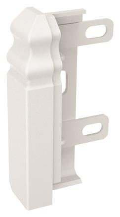 GGK 114103 Endstück links 4D 20x80-ES f.E-Sockelleiste 