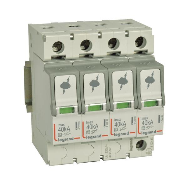 Legrand 412243 ÜSS-Ableiter Typ 2 4+0 Schaltung f.TN-S 230/400V 40kA - 5549945