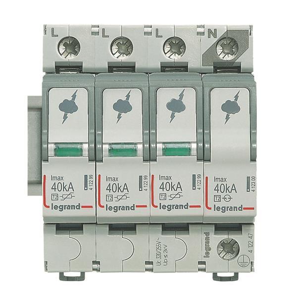 Legrand 412247 ÜSS-Ableiter Typ 2 3+1 Schaltung f.TT/TN-S 230/400V - 5549947
