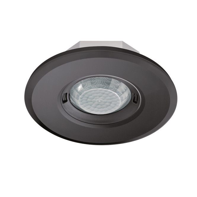 Esylux MD-FLAT 360i/8 ROUND EP10428074 BLACK Decken-Bewegungsmelder 360° Schaltermat/Geb.Steu