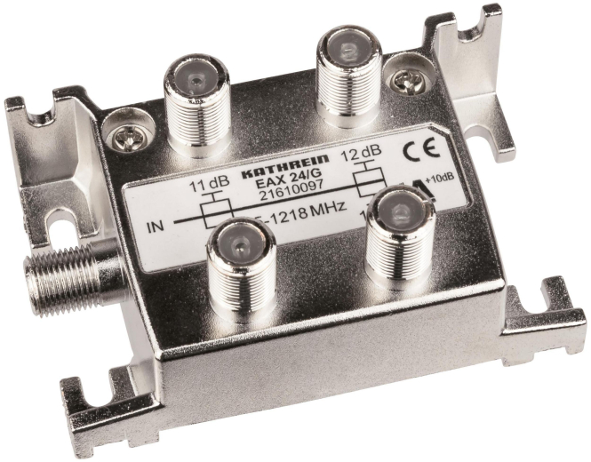 KATH Abzweiger 4-fach EAX 24/G 11/12dB 5-1218MHz 21610097 - 5570161