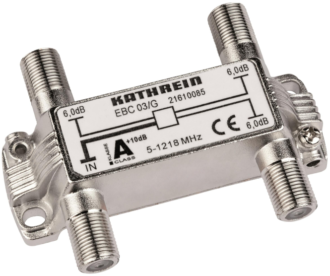 KATH Verteiler 3-fach EBC 03/G 6dB 5-1218MHz 21610085 - 5570165