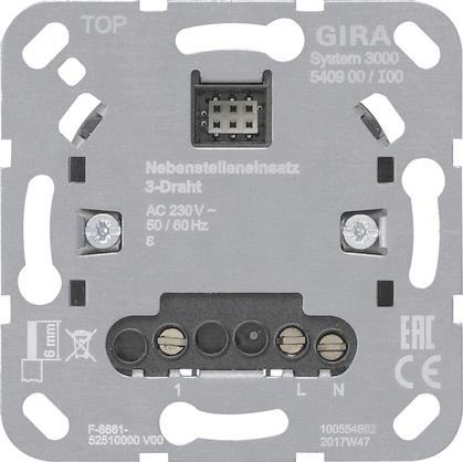 GIRA 540900 S3000 Nebenstelleneinsatz 3-Draht Einsatz - 5607352